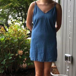 denim dress from aritzia